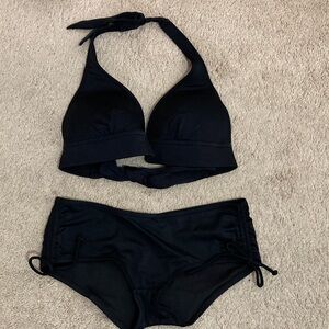 Victoria's Secret Black Brief Bottom Bikini Swimwear Size M